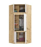 Corner cabinet S100 Oak Artisan / white order